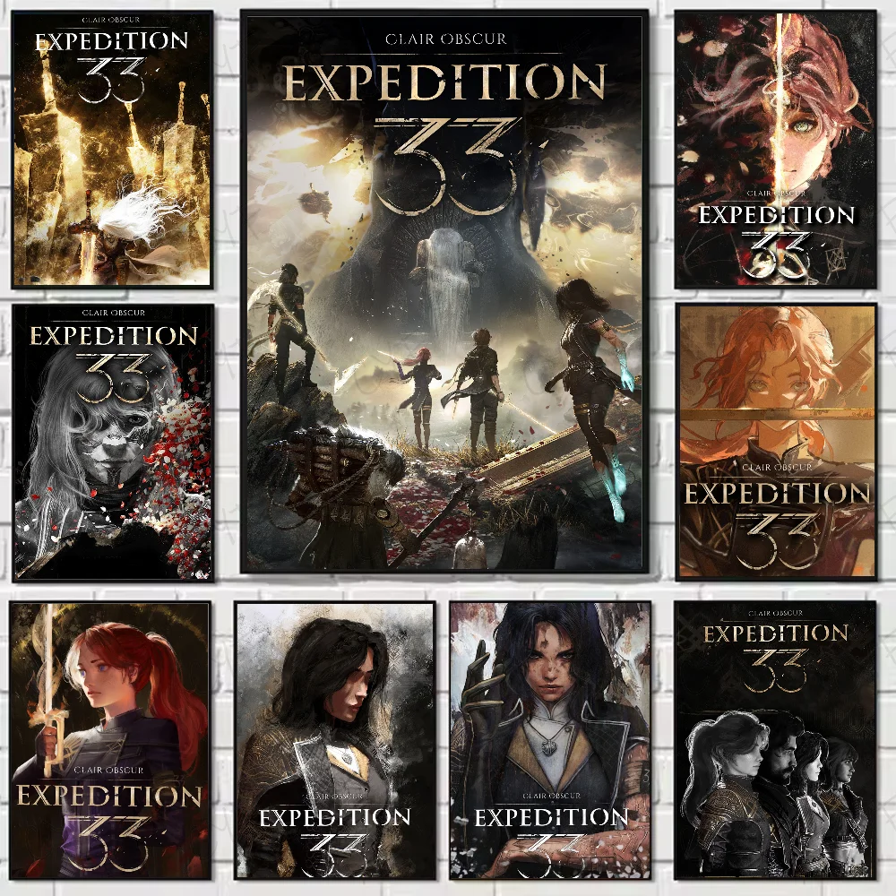 Game Poster High Quality C-Clair O-Obscur E-Expedition 33 Wall Art for Home Bedroom Living Room Hallway Bar Perfect Gift Idea