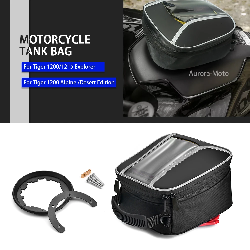 Tanklock Fuel Tank Bag For Tiger 1200 1215 XCa XCx XRt XRx Explorer Tiger1200 Alpine Edition Tankbag Motorcycle Navigation ﻿bag