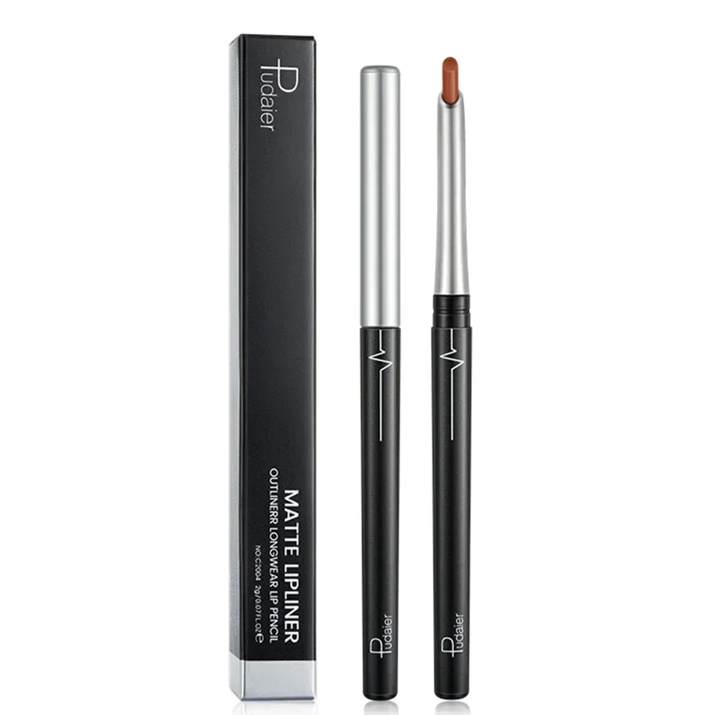 Lip Liner Potlood Waterdicht 2-in-1 Rijke Kleur Hydraterende Matte Lippen Make-Up Lippenstift Hoge Kleurweergave Lipliner