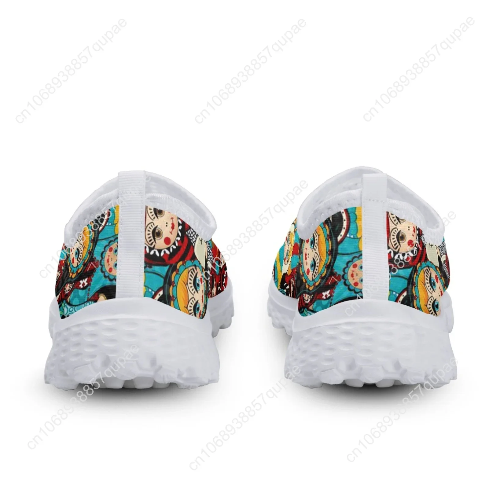 Russian Matryoshka Print Mesh High Quality Sneakers Women Men Teenager Casual Fashion Custom Made Tennis Flat Couple Shoes