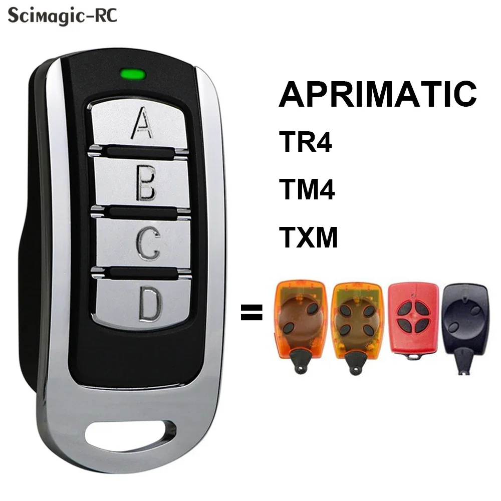 Replacement for APRIMATIC TR2 TR4 TM4 TXM Garage Remote 433.92MHz Rolling Code Clone APRIMATIC Opener