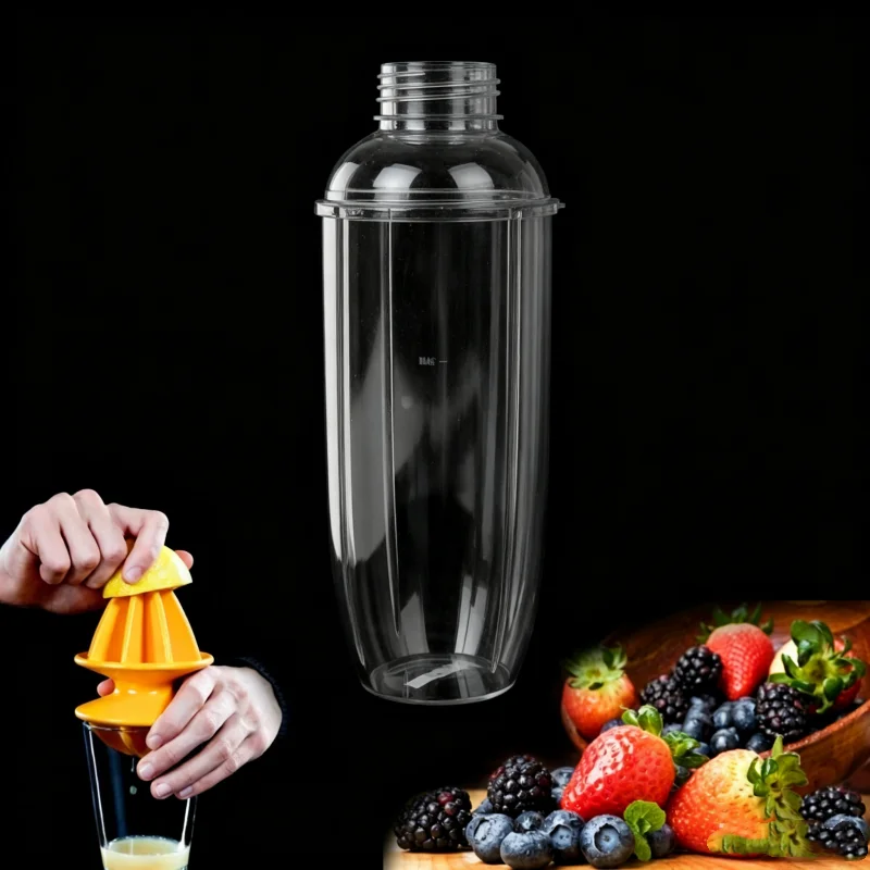 Juicer Cup Mug Clear Replacement For NutriBullet Nutri a Juicer 24OZ JAN07 Dropship