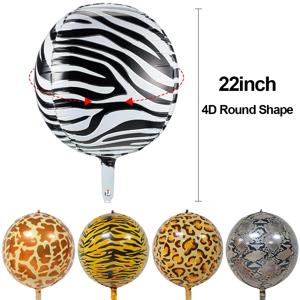Dschungel Safari Geburtstag Dekore Folie Tier Ballon Salbei Grün Folie Geburtstag Nummer 0-9 Luftballons Kinder Safari Party liefert Gefälligkeiten – Detail 22