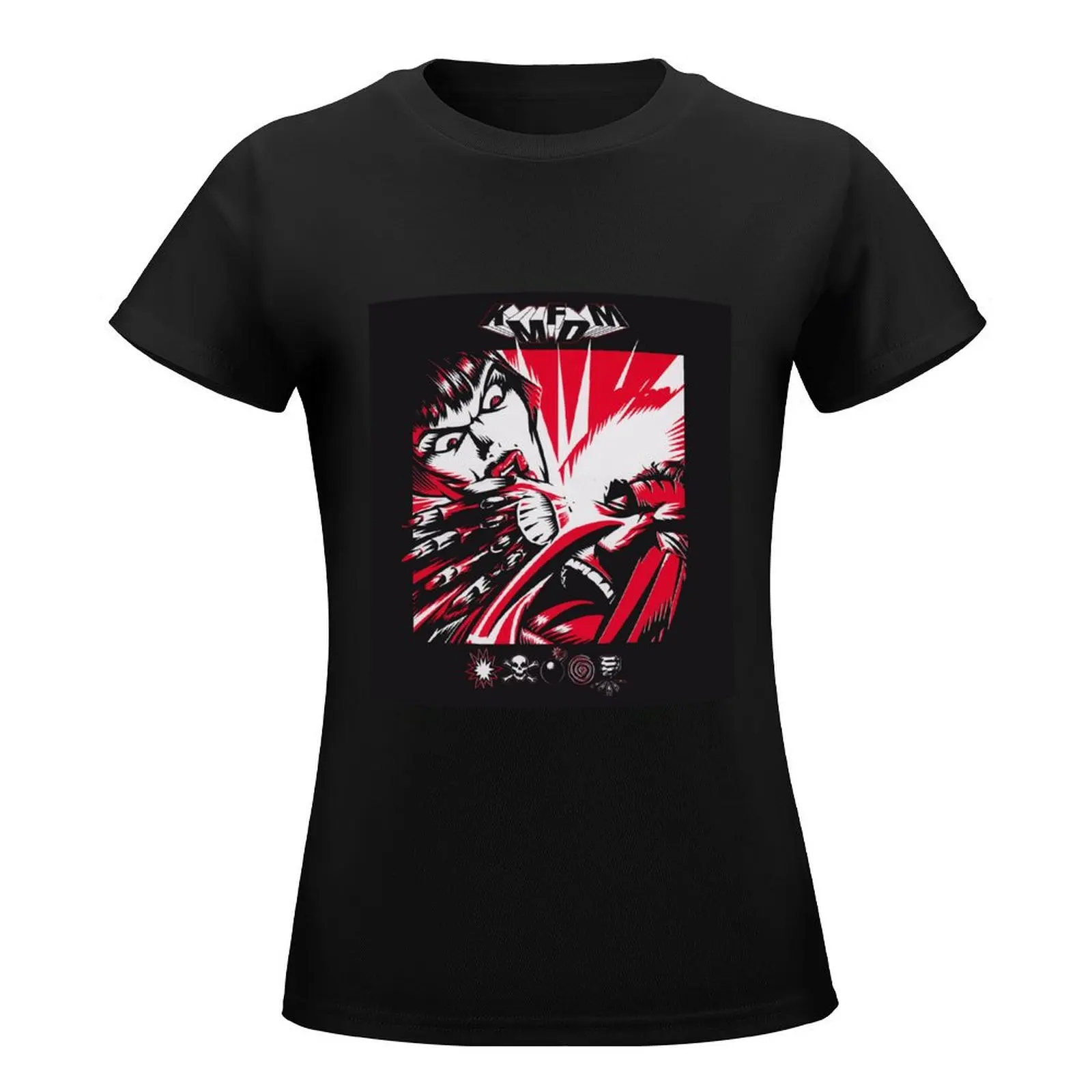 KMFDM symbols T-Shirt graphics customs design your own Top Women