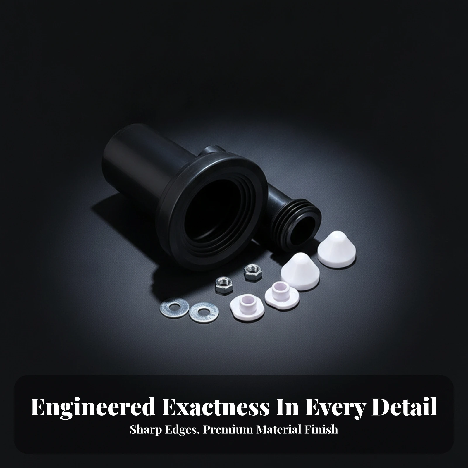 Toilet Cistern Plumbing Fitting Seamless Concealed Cistern Connector with Pipe Drain Pipe with Gasket Easy Installation