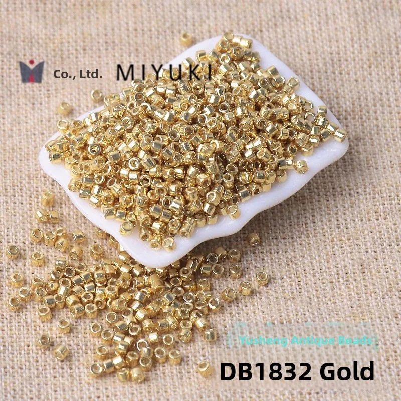 مقاومة البالية ميوكي العتيقة الخرز الذهب الفضة الأبيض سلسلة شفافة اليدوية DIY سلسلة فضفاض الخرز اليابانية المنشأ الزجاج