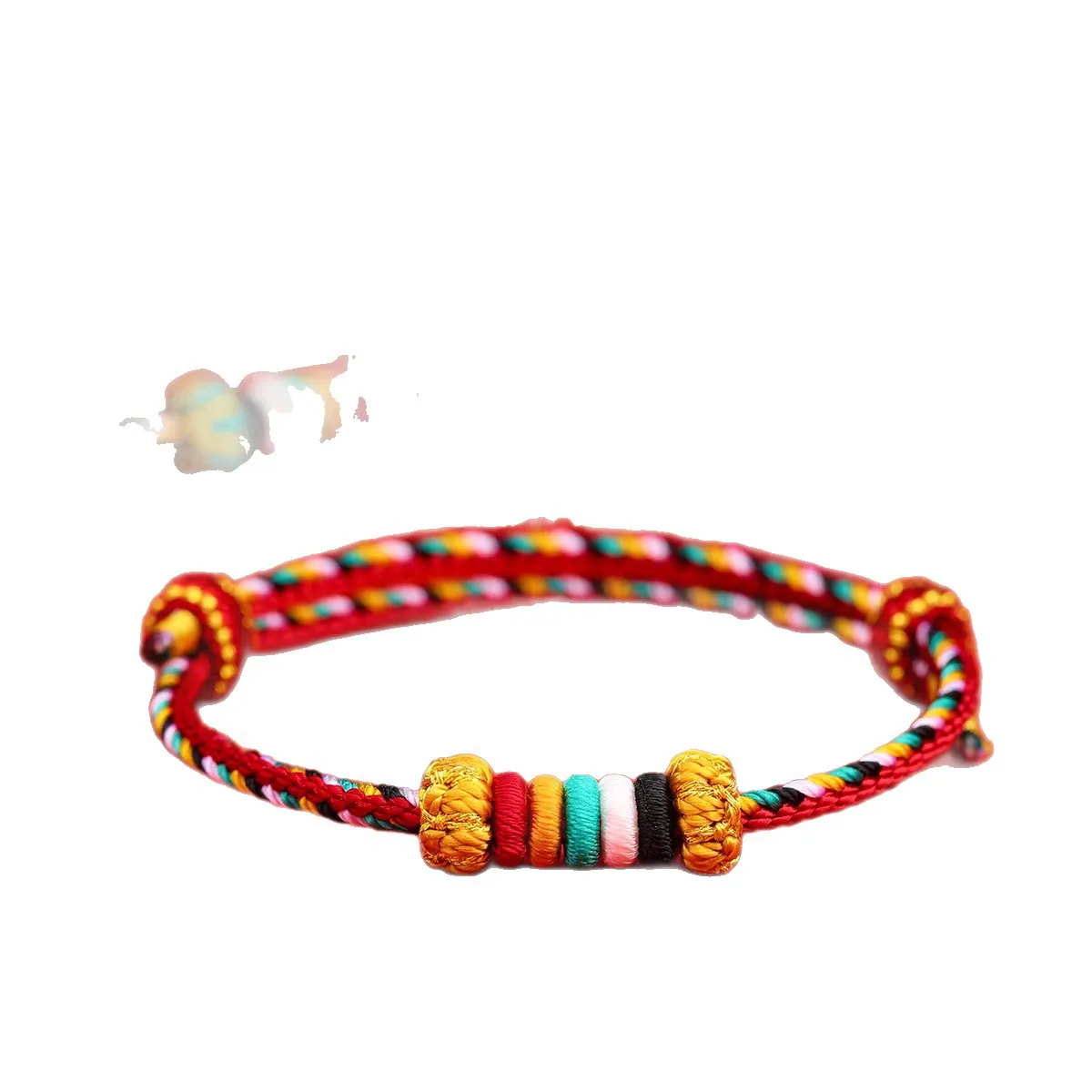 2026 New Style Five Elements Handwoven Bracelet Balance Metal Wood Water Fire Earth Lucky Yin Yang Amulet Festival Gift