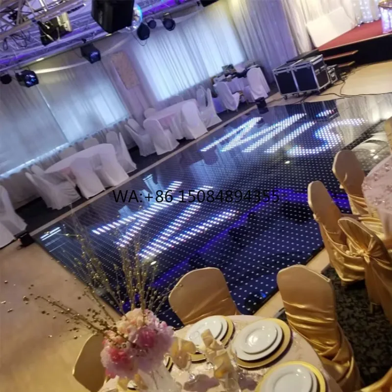 

High Gloos White Magnet Led Digital Dance Floor With ipad Control