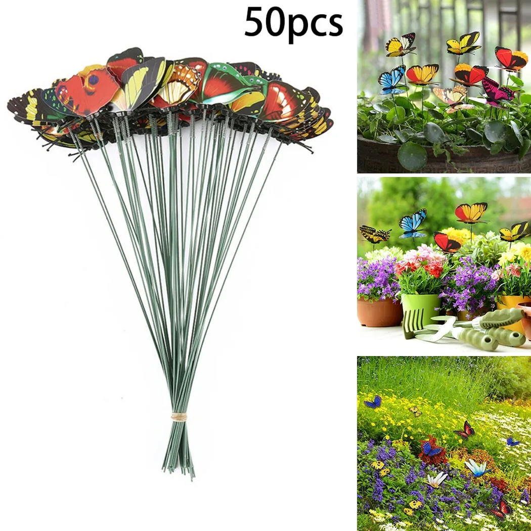 

Butterfly/Butterflies Pvc Simulation Single-layer Plunger Butterfly Garden Ornaments Garden Flower Arrangement