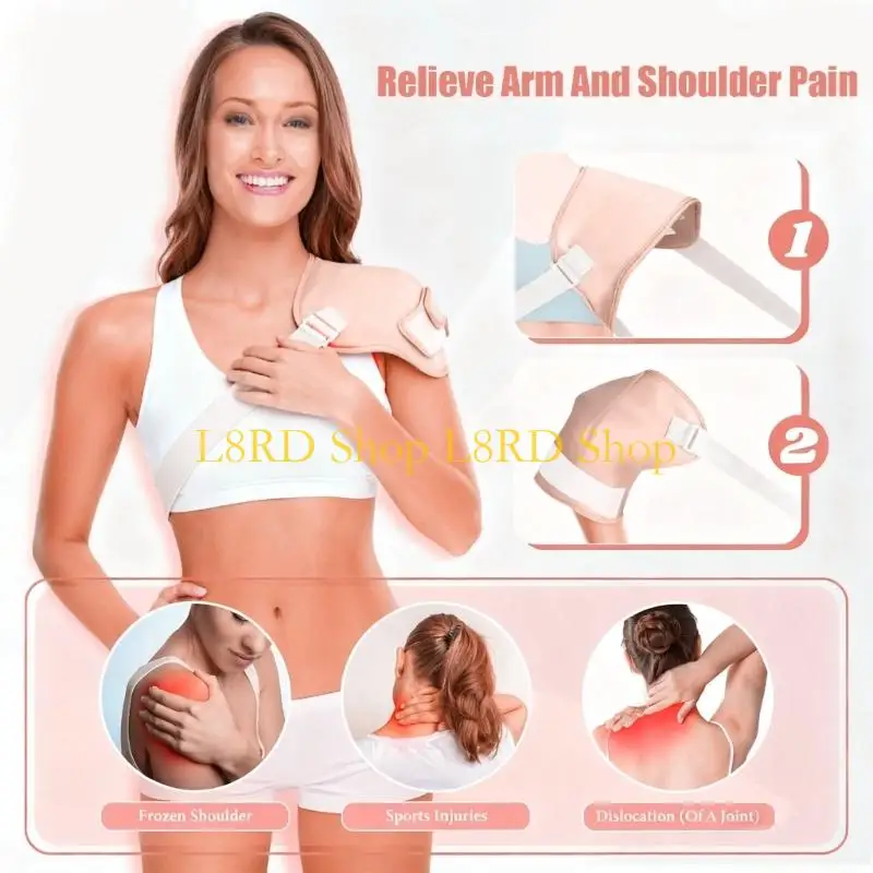 L8RD 12pcs Castor Oil Body Wraps With Adjustable Bands for Shoulder Hands Neck Waist Chest Knees and Feet