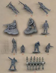 Miniature model 1/72 Modern U  S combat forces  soldiers  set