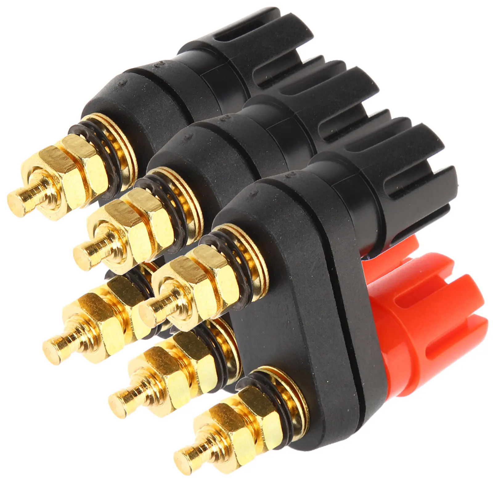 

3Pcs Loudspeaker Connector Binding Posts Heavy Duty Terminal for Theater Amplifier Speaker Sound Equipment Connectors Supply
