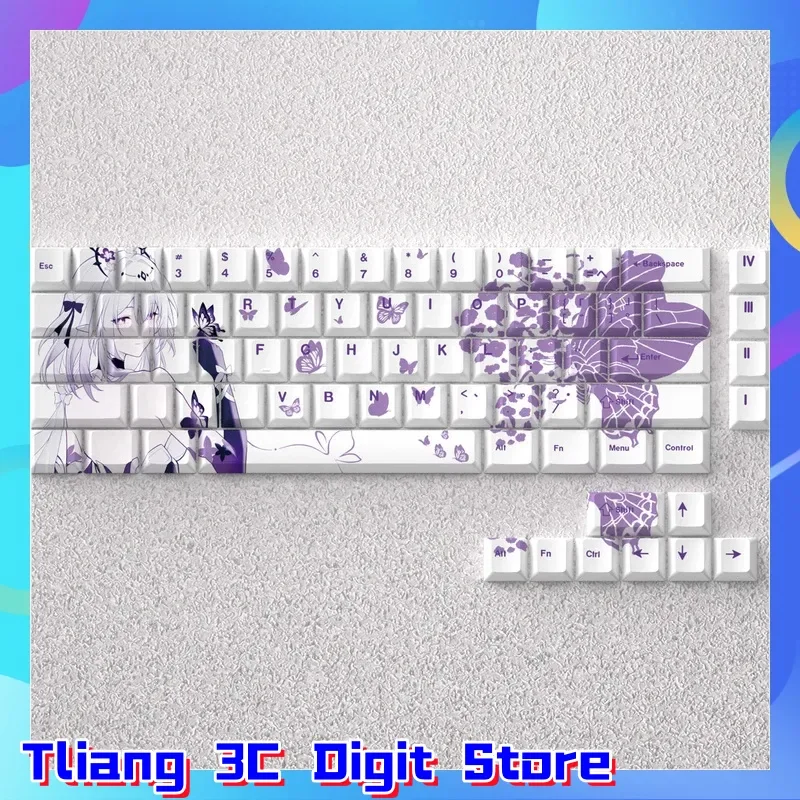 

Distant Butterfly Theme keycap Mechanical keyboards factory height PC gaming keyboard Accessorie collect gift customized keycap