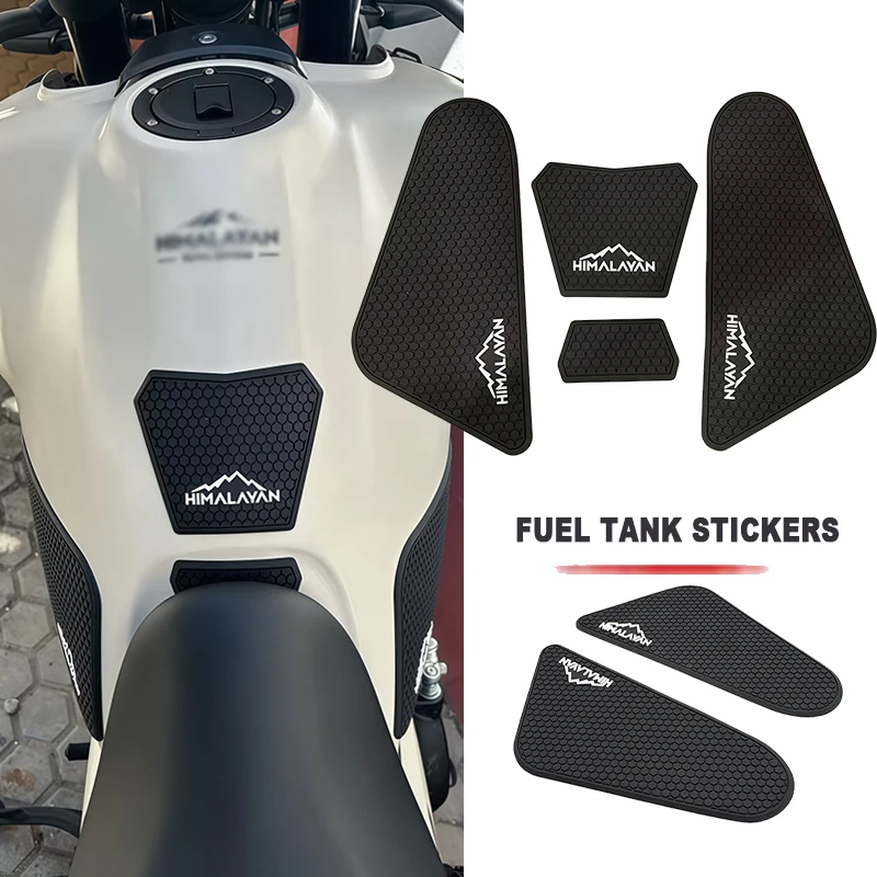 Motorcycle HIMALAYAN Non-slip Side Fuel Tank Stickers Waterproof Pad Rubber Sticker For Himalaya 450 HIMALAYAN450 2024 2025 2026