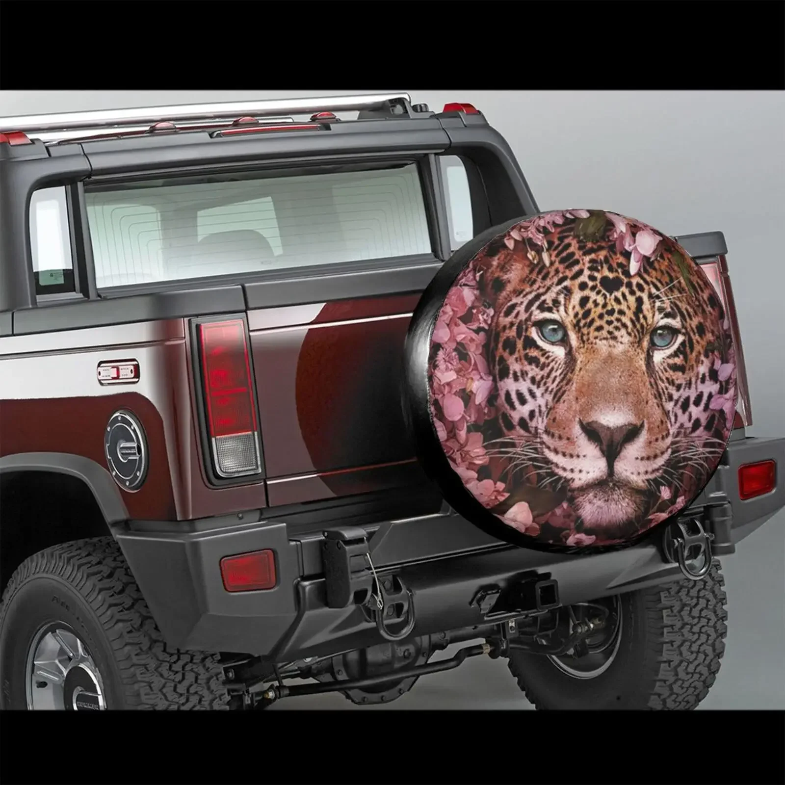 3D Lion Animal Spare Tire Cover Waterproof Dustproof Sun Wheel Tire Cover For , Trailer,  SUV Vehicle Anime Tire Cover