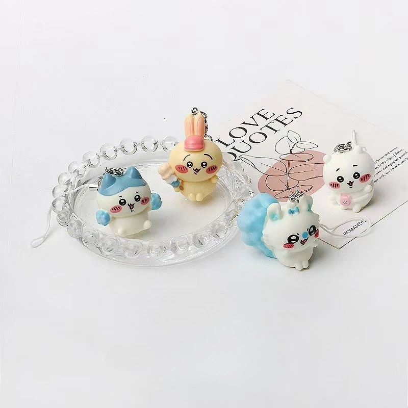 Mini pendant Chiikawa backpack Usagi cute ice cream Usagi phone charm pendant cute cartoon, a gift for good friends.