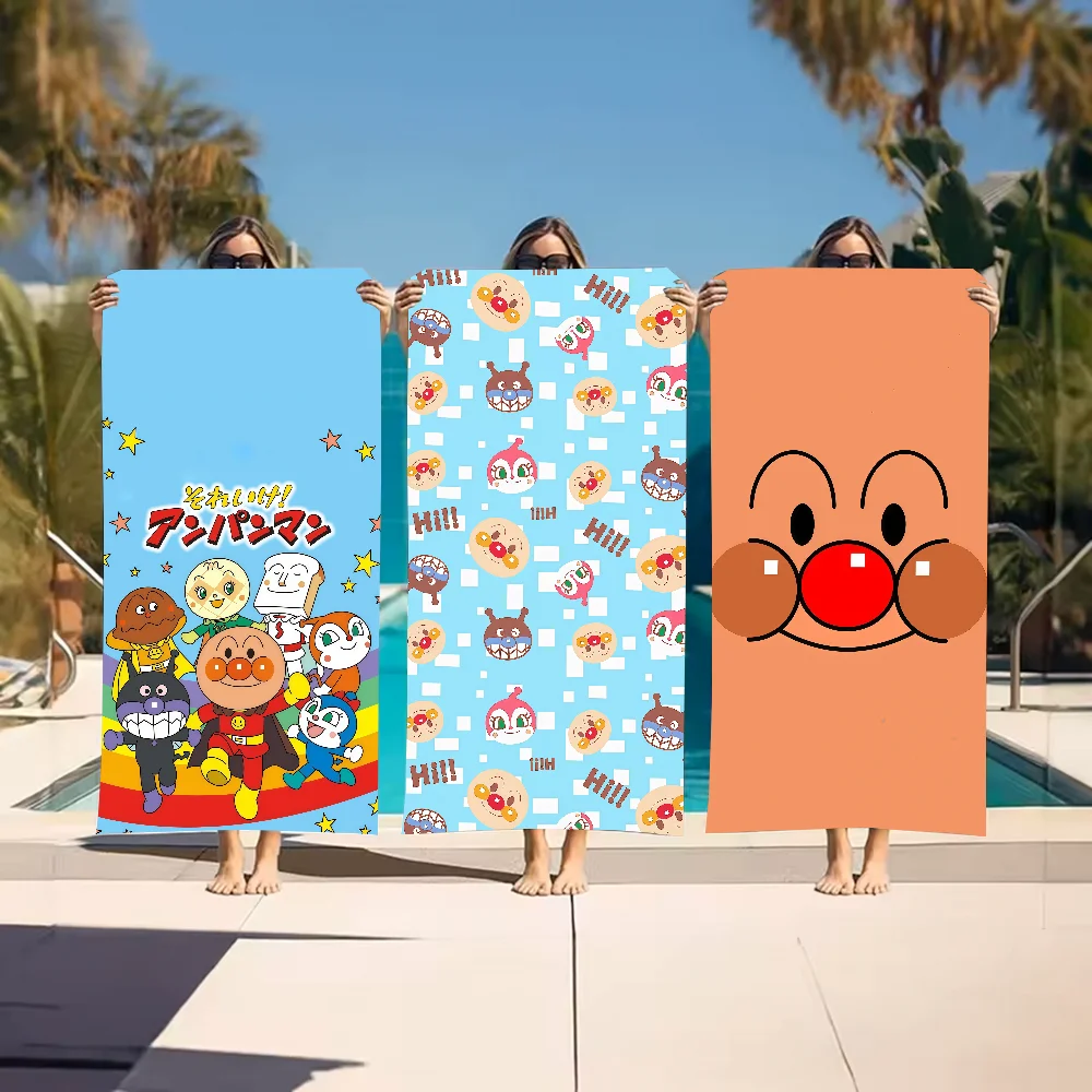 Anime A-Anpanman-S Classic Towel Sports Quick Dry Travel Camping Gear Sandproof Soft Light Large Beach Towel