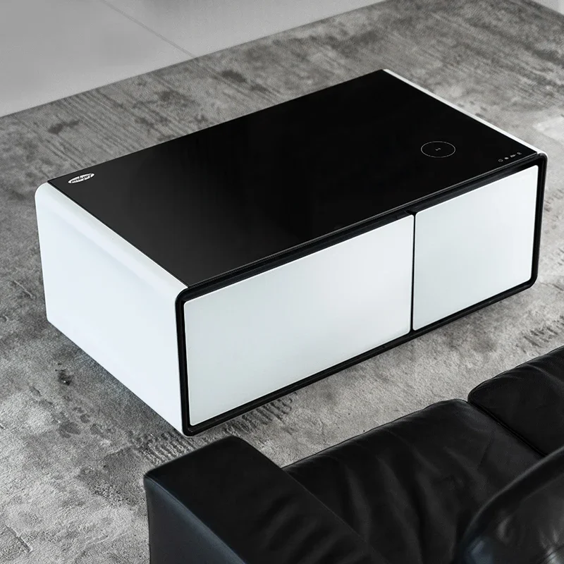 -Living Room Modern Smart Furniture Freezer Side Table Smart Coffee Table with Speaker Wireless Charger