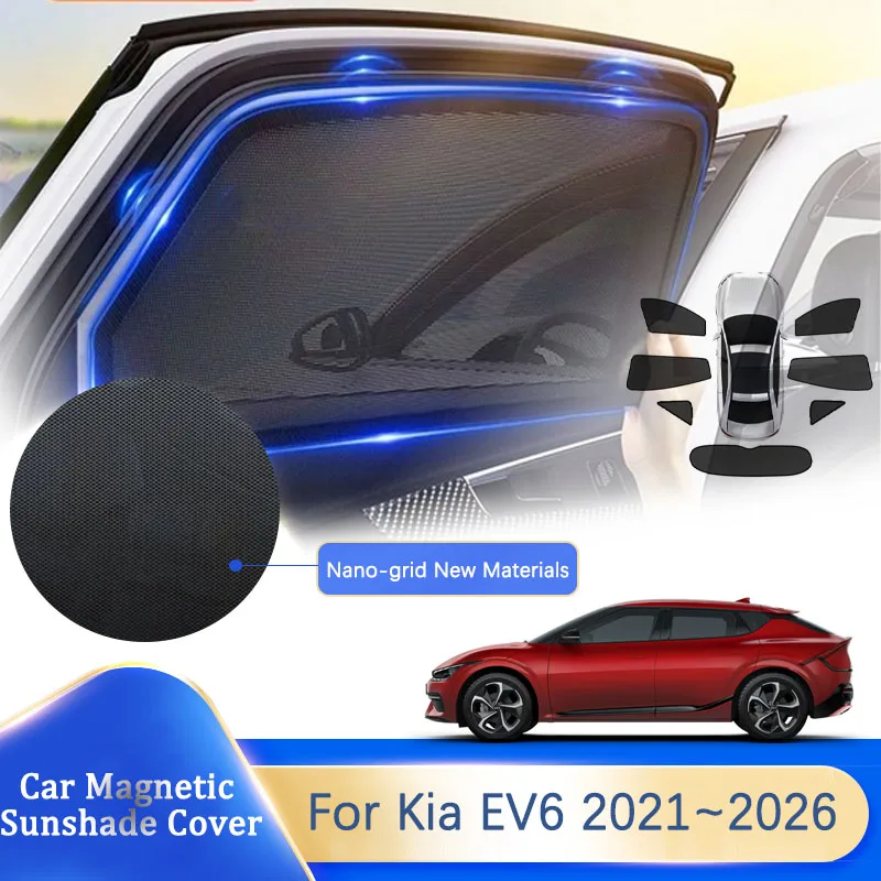 車のサンシェード起亜-ev6-gt-ライン-cv-2023-2024-2025-2026-抗-uv-フロントガラスパッドウィンドウバイザーサンシェードカバレッジカバー車-accesso
