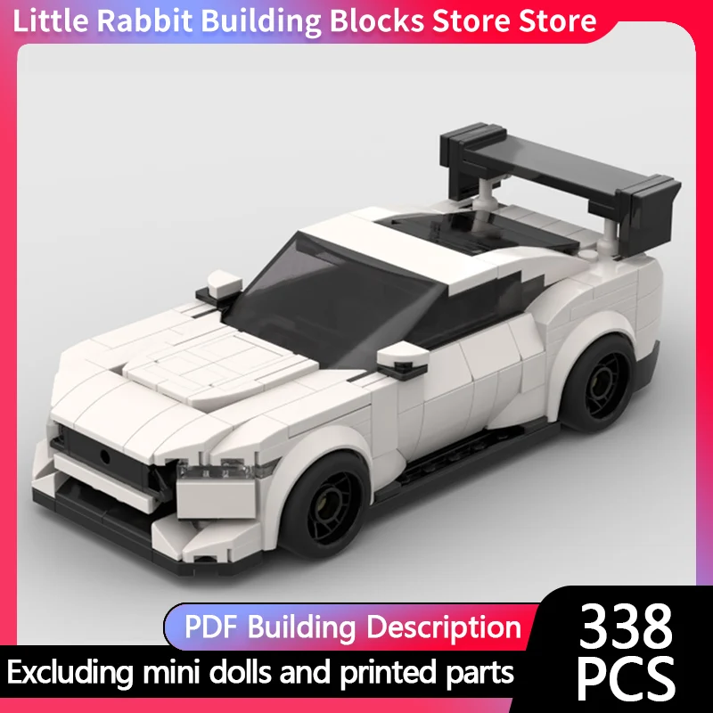 City Car Model MOC Building Bricks High Performance Sports Car Modular Technology Children Holiday Gifts Assemble Toys Suit