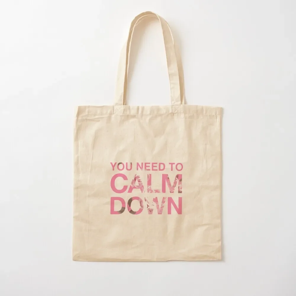 best selling-You Need to Calm Down Pink Roses Design Tote Bag Lady bag the tote bag shopping trolley