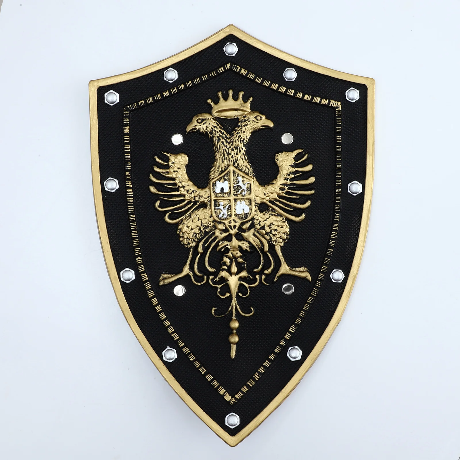 Vintage Medieval Cosplay Shield for Children Retro Warrior Royal Arm Guard Shield Kids Halloween Carnival Party Props Gift