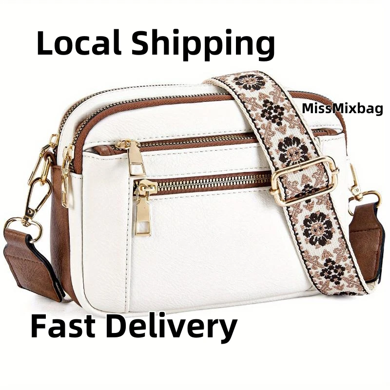 

Women’s Crossbody Shoulder Bag, Leather Large Capacity Handbag with Multi-Functional Wallet