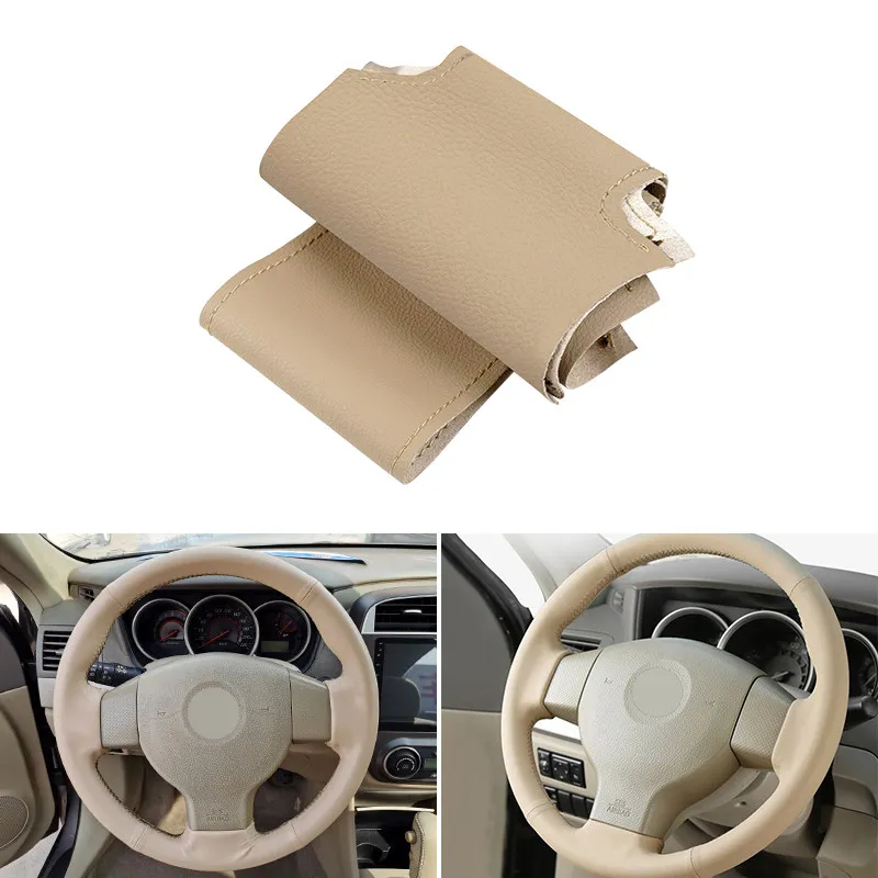 

Перфорированный кожаный чехол для Nissan Tiida 2004-2010 Versa Note 2007-2012 Livina 2006-2012 Sylphy 2006-2019, чехол на руль автомобиля