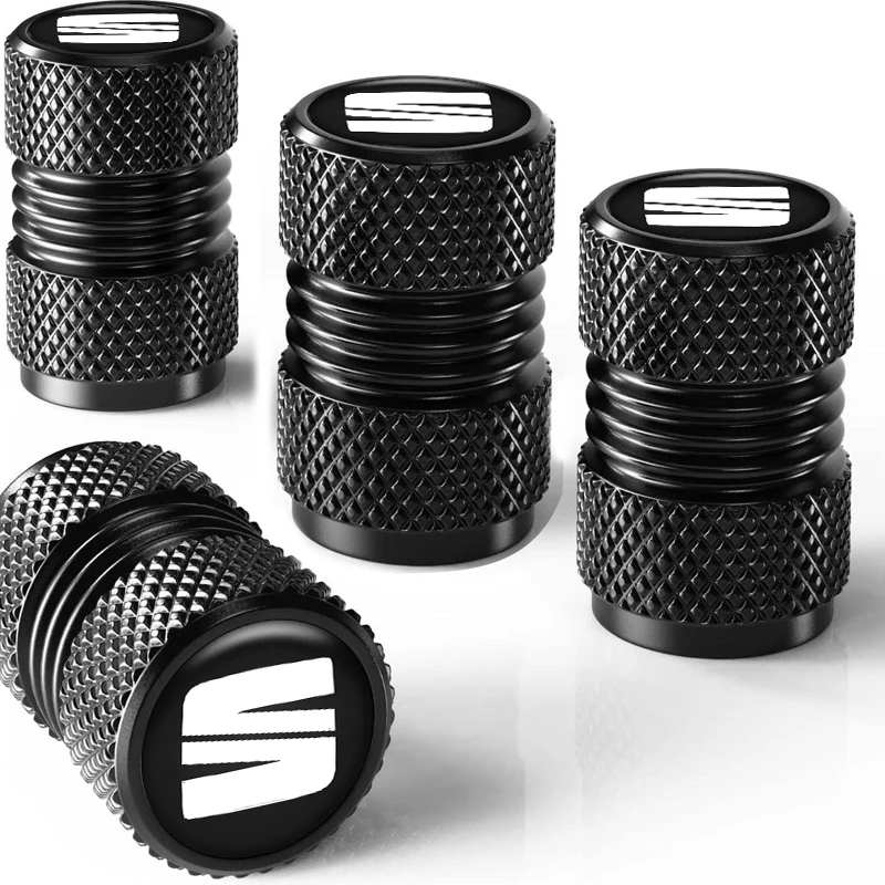 Tapas de válvulas de aleación de aluminio para coche, válvulas de neumáticos para SEAT Ibiza Leon Cupra E-Racer Ateca FR Mk3, accesorios para coche