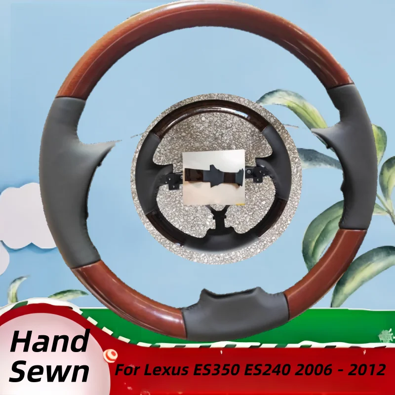 

Hand-Sewn Genuine Leather Car Steering Wheel Cover For Lexus ES350 ES240 2006 - 2012 Car Interior Accessories