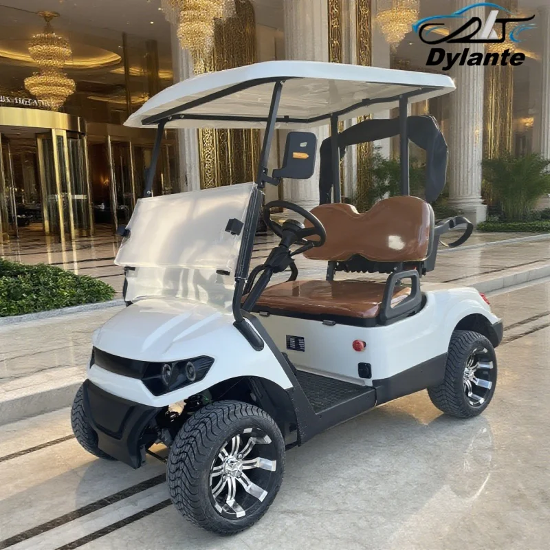 

Сертифицированная CE новая высококачественная литиевая уличная электрическая тележка для гольфа 72 В со складным боковым зеркалом на лобовом стекле и поворотным светом