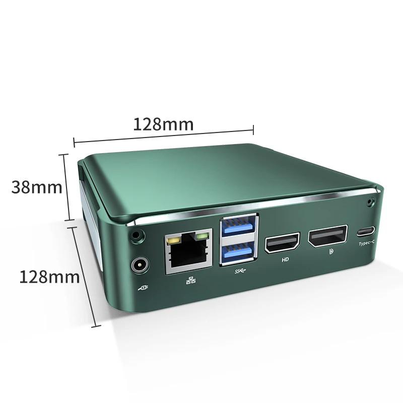 Fanless Mini PC Pfsense BKHD Window 10 Core i7-10510U I5-10210U 2*DDR4 M.2 Nuc Linux Barebone mini computer Type-C 4K 60Hz