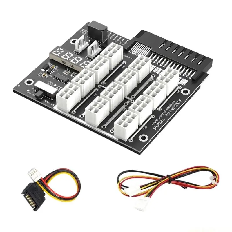 2200W Servers PSUs To PCIe 6Pin Power Adapters With Overloads Protections
