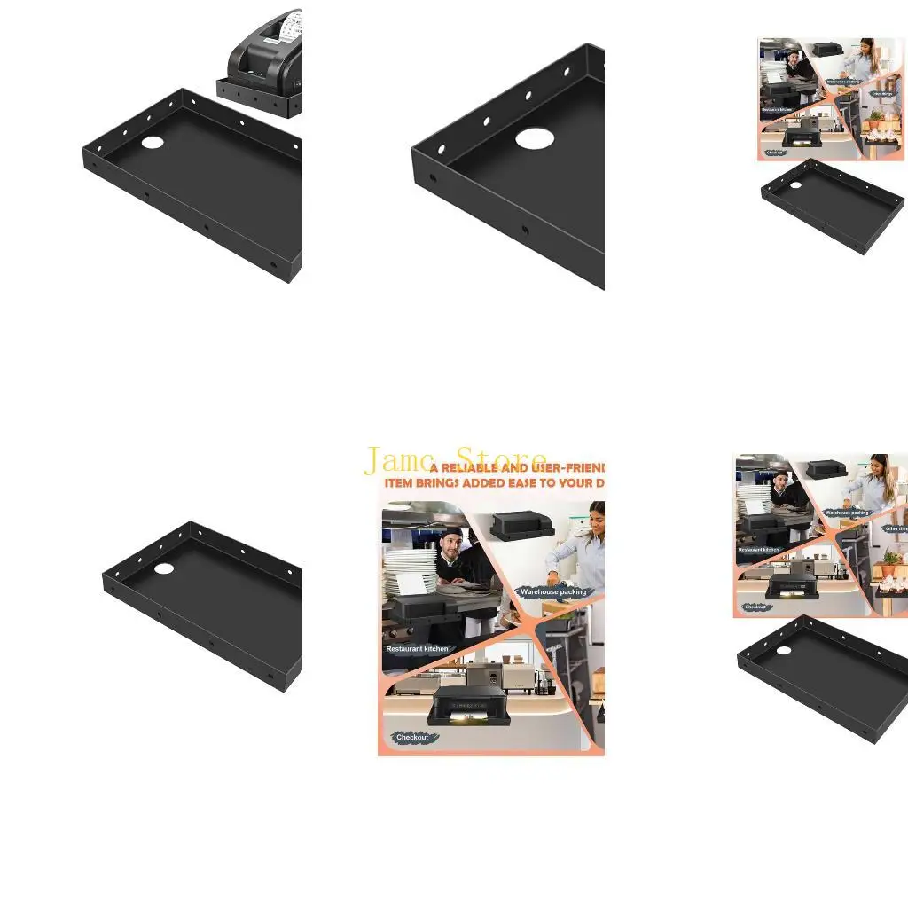 LX0B Rust Proof Thermals Printer Stand With Pre Drilled Holes Fit Most Label Machines And Scanners