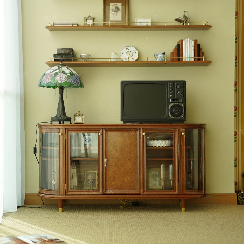 Multifunctional tonal retro TV cabinets, wallside cabinets, sideboards, sideboards