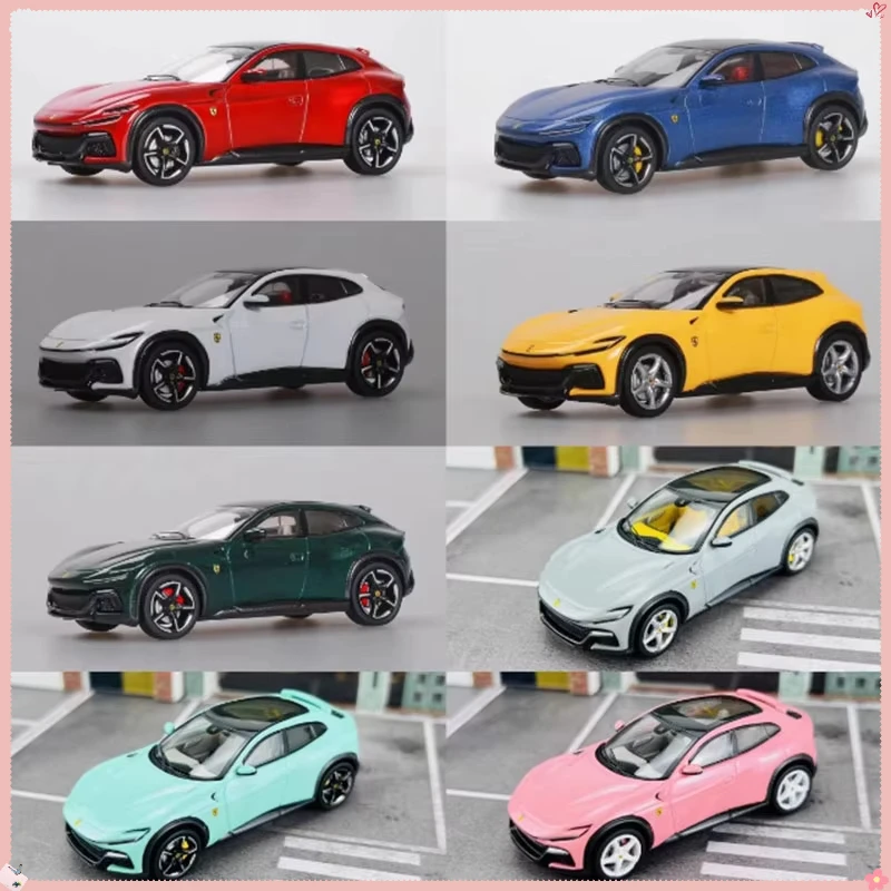 FunnyModel Schaal 1:64 Purosangue's V12 FUV SUV Legering Simulatie Sportwagen Model Statische Decoratie Collectibles Gift Speelgoed
