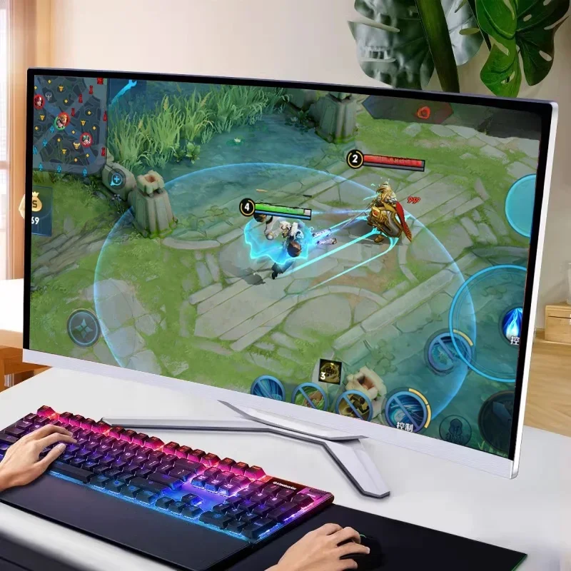 27inch Curved Screen Gaming PC All in One Core I5 8GB 256GB SSD All in One Desktop Computer AIO GTX1050ti GTX 1660S for Optional