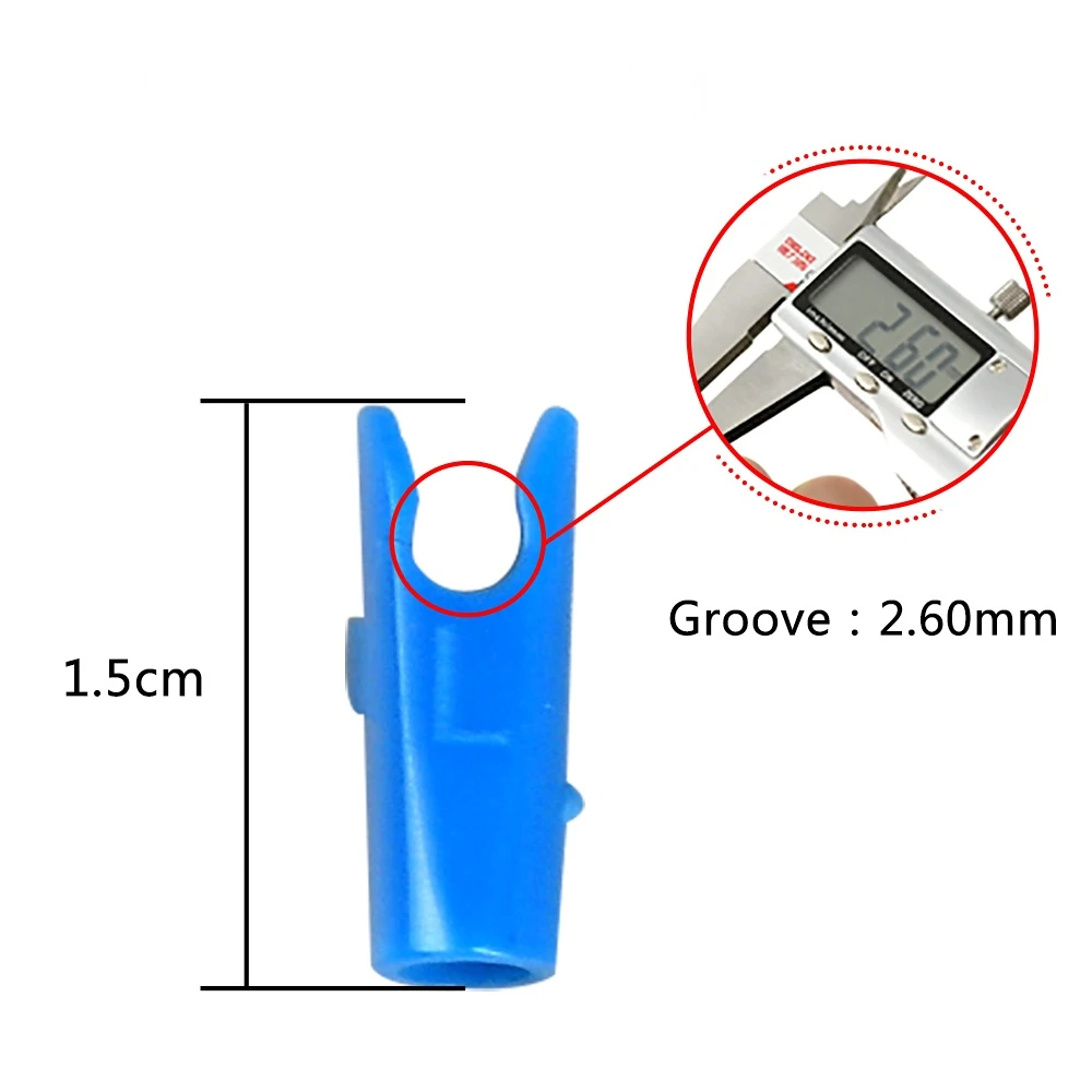 36pcs Plastic Arrow Pin Nocks Size L For ID4.2mm ID6.2mm 3.2mm Arrow Shaft Archery Accessory