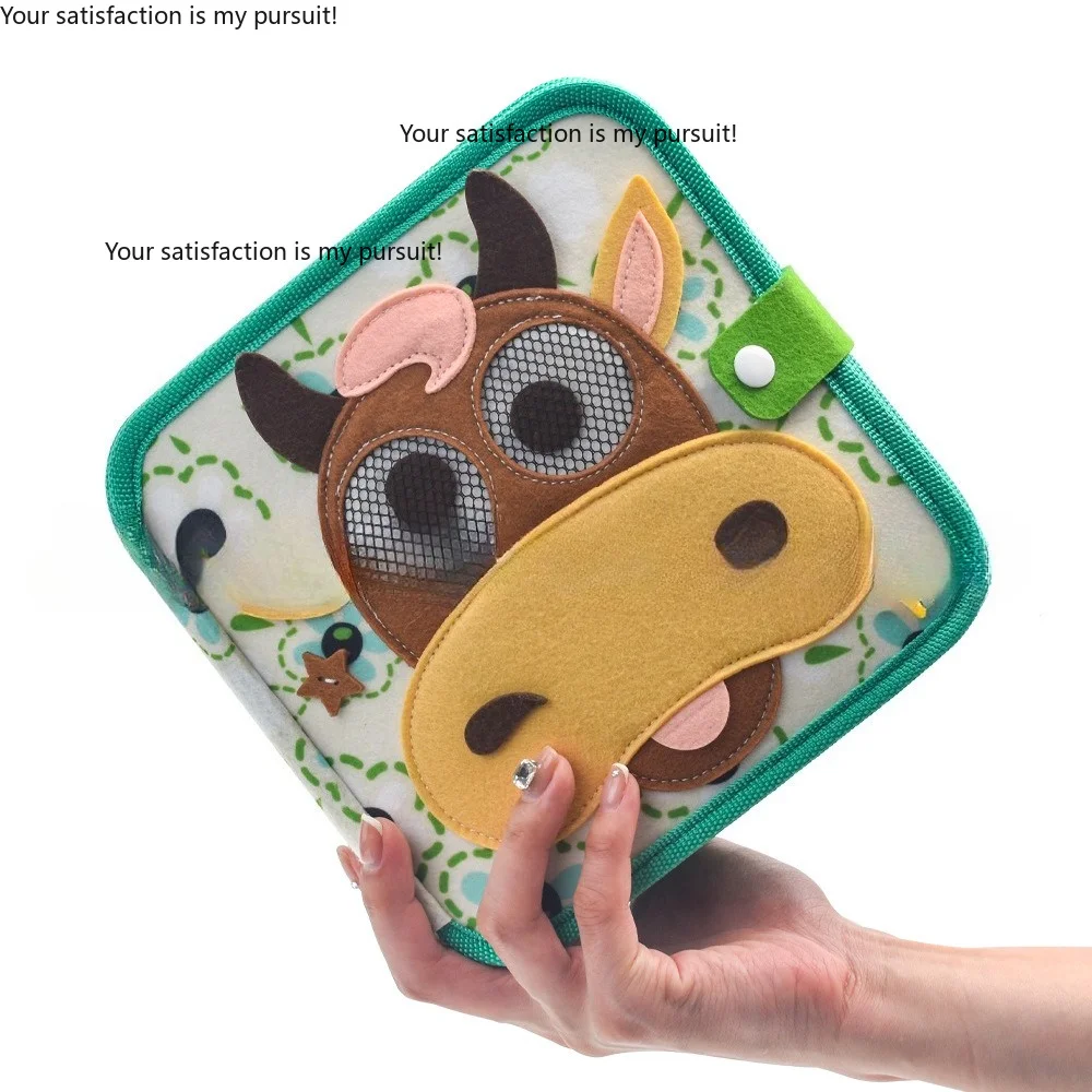 for Farm felt quiet book, Montessori early education, exercise hands-on ability