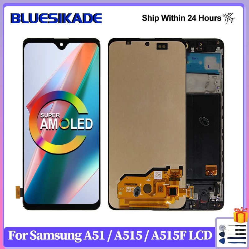 AMOLED для Samsung Galaxy A515 ЖК-дисплей A515F A515U A515W сенсорный экран дигитайзер для Samsung A51 LCD A515 запасные части