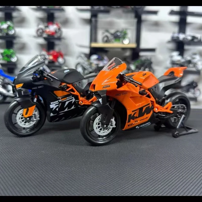 

WELLY 1:12 KTM RC 8C шоссейные гонки тяжелый локомотив имитация сплава мотоцикл детские подарки