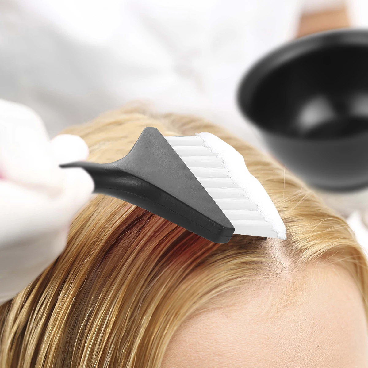 

3pcs Hair Dye Kit Colouring Brush Comb Bowl Set Reusable Salon Tint Tools For Diy Hair Coloring No Mess Styling Home Beauty Hard