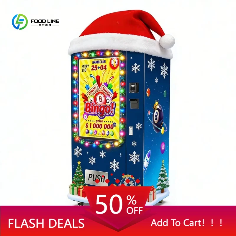 Automated Lottery Cards Vending Machine with Card Payment Raffle Ticket Dispenser Self-service Store Retail  Customized