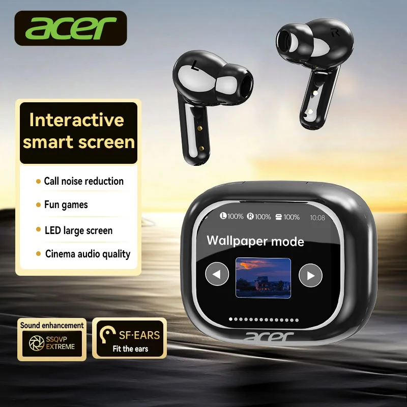 [Acer oficial genuino] Ohr541 Auriculares inalámbricos Diseño intrauditivo Cancelación de ruido Cómodo para llamadas Adecuado para deportes Correr Fitness Multidispositivo Compatible con teléfonos Tabletas Laptops Recomendación de regalos