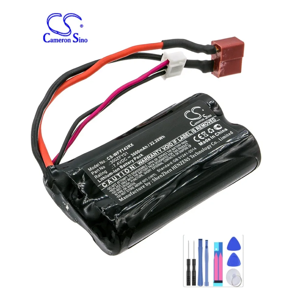 Cars Battery For Wltoys 300ZFY01 FY01 FY02 FY03 12428 12423 Capacity 3000mAh / 22.20Wh Color Black Type  Li-ion Volts 7.40V