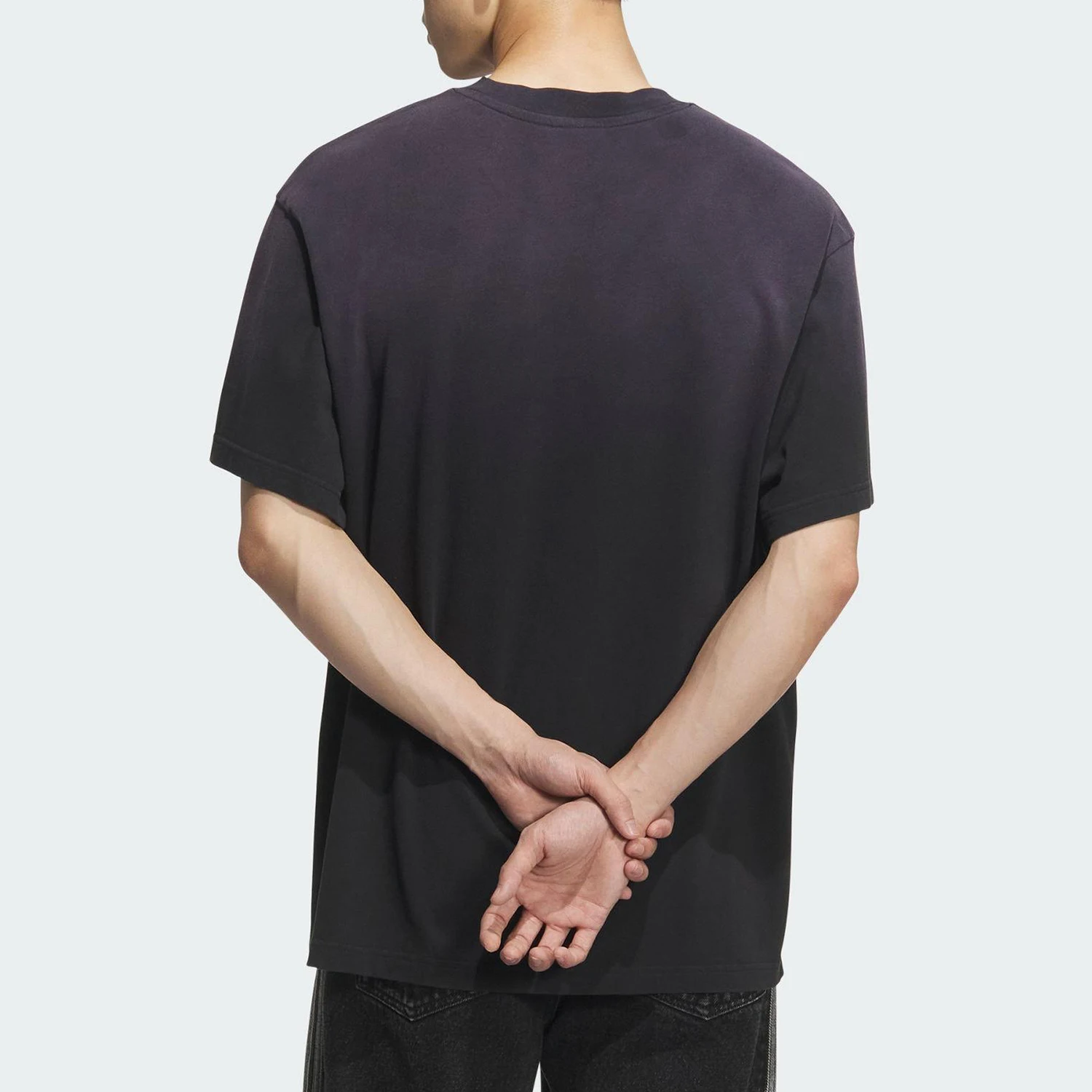 Adidas genuine Trefoil Men's Round Neck Gradient Knit Sports T-Shirt KC0095