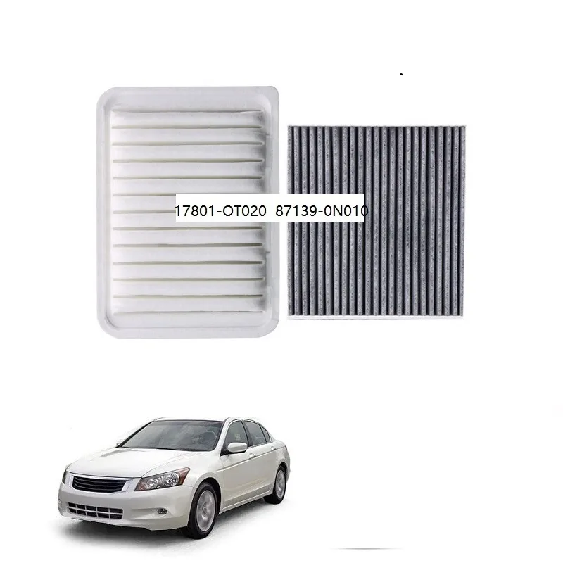 17801-OT020  87139-0N010  Air Filter and Cabin Filter for TOYOTA COROLLA AURIS ALLION 2 AVENSIS PREMIO RAV 4 3/4 VERSO YARIS
