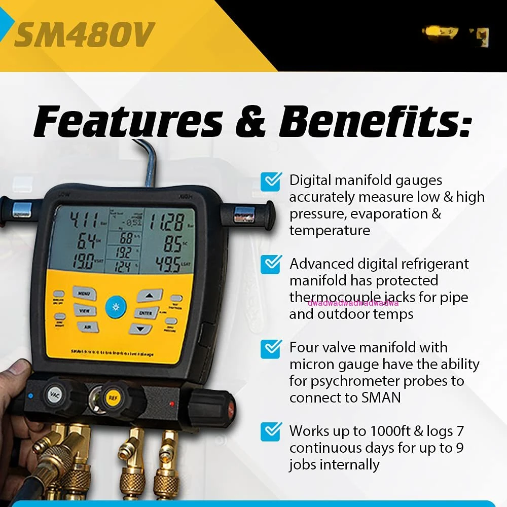 SM480V SMAN Digital Manifold Wireless Data Logging