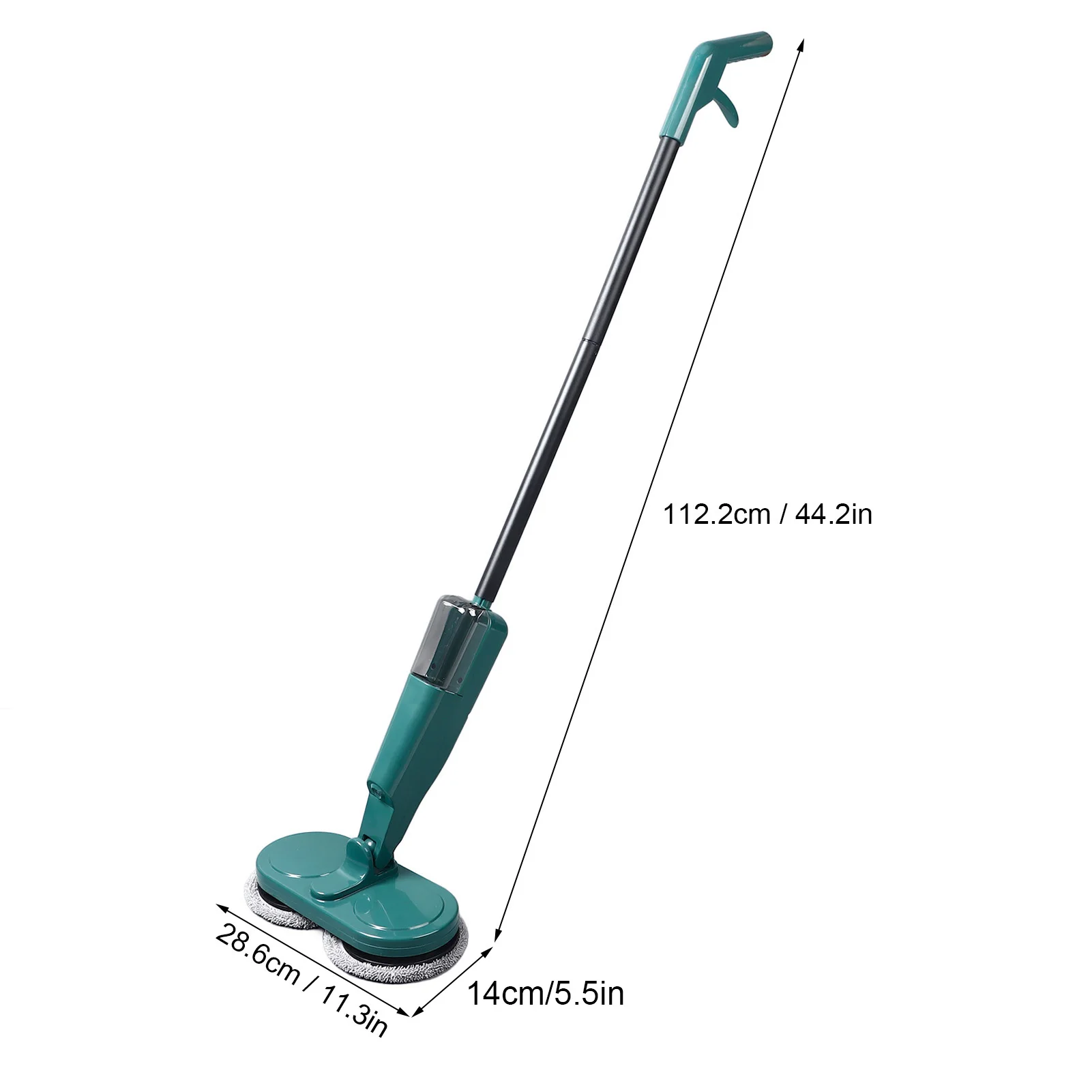 Electric Mop Rechargeable Lightweight Cordless Electric Mop with Water Sprayer for Hardwood Tile Marble Floors