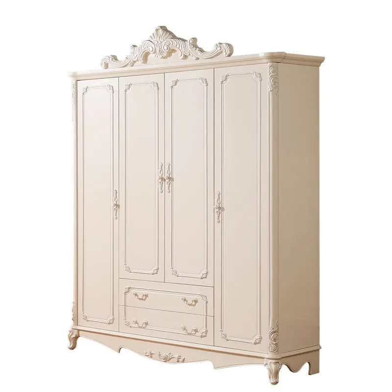 

European wardrobe four doorsstorage large wardrobe opposite door French carved wardrobe two doors three doors four doors
